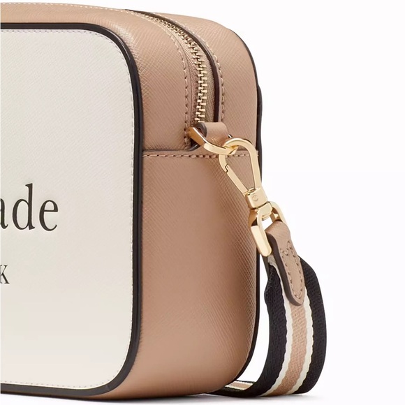 New Kate Spade Oh Snap Colorblock Mini Camera Bag Toasted Hazelnut Multi - Picture 5 of 7